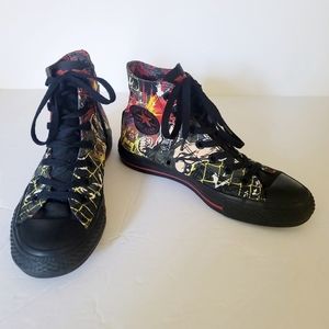 Converse The Dark Knight Rises Bane edition high top sneakers sz mens 5 women 7